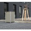 Hide box na odpadky - 1 koš (140l), sivé drevo 63x60x115 cm Hide