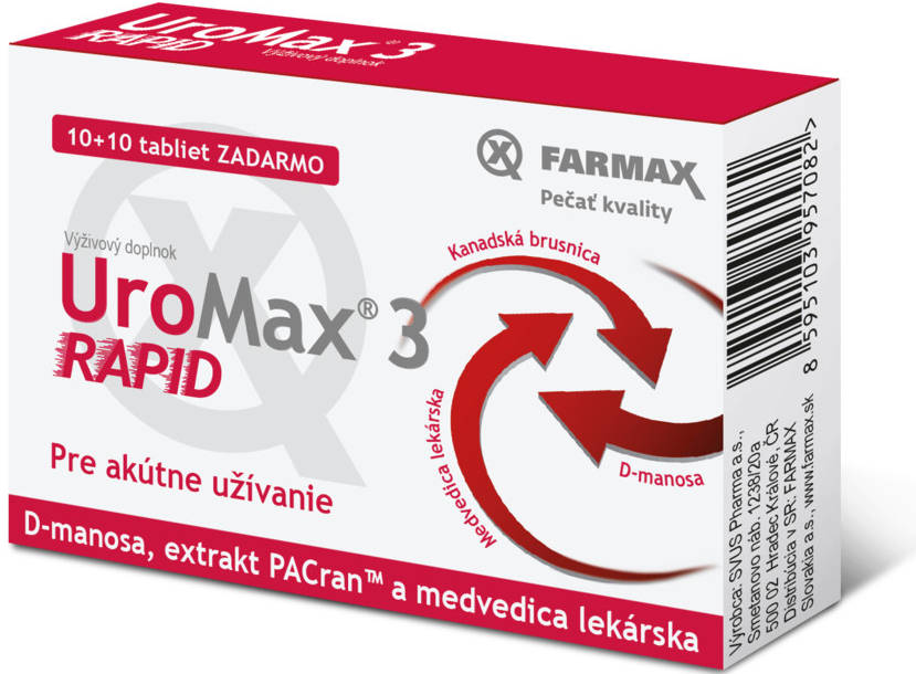 Uromax Rapid 10+10 tabliet