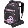 Meatfly Batoh Exile - Pink / Charcoal Heather - 24 L + PENÁL ZDARMA