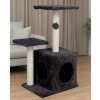 Aga Škrabadlo pre mačky 30x45x70 cm Čierne