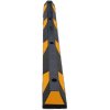 Čierno-žltý gumový parkovacie doraz - dĺžka 183 cm, šírka 15 cm, výška 10 cm