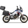 Kompletná sada čiernych hliníkových kufrov SHAD TERRA BLACK, 37L topcase 36L/47L bočné kufre, vrátane montážnej sady a platne SHAD HONDA CRF 1100 Africa Twin