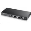 Zyxel GS1900-8 8-port Desktop Gigabit Web Smart switch: 8x Gigabit metal, IPv6, 802.3az (Green), fanless v2
