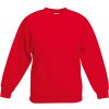 Fruit of the Loom Mikina Classic Kids Set-In Sweat, dětská COT162041004a4-red Červená 116