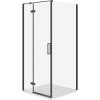 Cersanit CERSANIT Sprchový kout JOTA ľavý čierny 90x90 s vaničkou TAKO slim biely S601-169