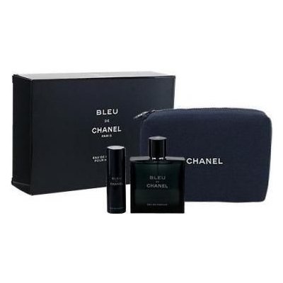 Chanel Bleu de Chanel SET: Parfumovaná voda 100ml + Parfumovaná voda 20ml + Kozmetická taška pre mužov