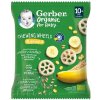Gerber Organic Chrumkavé kolieska banánové (od ukonč. 10. mesiaca) 1x28 g