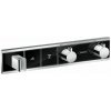 Hansgrohe RainSelect vaňová/sprchová batéria podomietková s termostatom chrómová-čierna 15355600