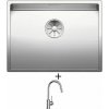 Blanco CLARON 550-U nerez hodvábny lesk 521579 + Blanco MIDA-S chróm 521454
