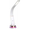 IMMAX LED stolní lampička CORELLA/ Qi nabíjení/ 7W/ 5V/2,1 A/ RGB podsvícení/ stmívatelná/ USB/ bílá + zlaté prvky
