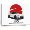 Sablio Obraz Nissan GTR 35 Japonské slnko - 150x110 cm