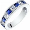 Eppi Zafírový eternity prsteň so zirkónmi Mavalas R36435