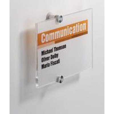 Durable Informačná dverná tabuľka Crystal Sign, 148 x 210 mm