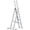 Hliníkový rebrík 3x8 priečok trojdielny DRABEST DW3-8 PRO