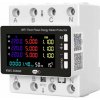 Třífázový WiFi elektroměr TUYA 80A s relé a LCD displejem - montáž na DIN lištu