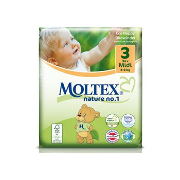 MOLTEX Plenky Pure & Nature Midi 4-9 kg 33 ks