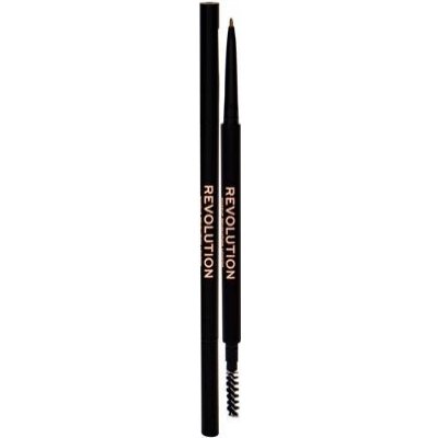 Makeup Revolution London Precise Brow Pencil tužka na obočí s kartáčkem 0.05 g odstín Light Brown