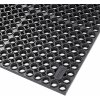 Čierna gumová protiúnavová rohož Sanitop Deluxe - dĺžka 91 cm, šírka 152 cm, výška 2 cm