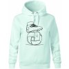 Futbalová lopta kopačka jedným ťahom - Oversized mikina dámská Moon - kratšia + širšia - M ( Frost )