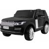 Ramiz Range Rover HSE 2-miestne detské auto čierne + diaľkové ovládanie + 5 ks pásov + audio panel + LED