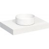 Kompaktná doska pod umývadlo s umývadlom Intedoor TRENTA Compact biela x 60 cm až 160 cm x 50 cm S výrezom