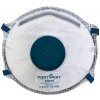 PORTWEST Portwest P223 Uhlíkový respirátor FFP2 Dolomit s výdychovým ventilom - Biela Biela,