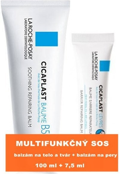 La Roche-Posay Cicaplast Baume B5 100 ml + Balzam na pery 7,5 ml darčeková sada