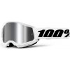 100% STRATA 2 JUNIOR Biele strieborné plexi