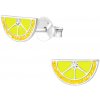iŠPERKY Strieborné náušnice citrón ID|313590