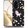 Picasee silikónový čierny obal pre Honor 200 Pro 5G - Unicorn hviezdne nebo