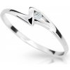 Cutie Diamonds Krásny prsteň z bieleho zlata s diamantom DZ6738-1138-10-X-2 49 mm