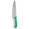 Nože HACCP zelenej farby – na zeleninu a ovocie, HENDI, Zelená, (L)385mm