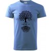 Narodeninový strom 60 - Klasické pánske tričko vyššej gramáže - L ( Svetlomodrá )