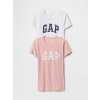 GAP Tričko s logom, 2 ks Viacfarebná XXS