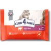 CLUB 4 PAWS Premium SET kapsičky s hovädzim mäsom 4x85g (9077)