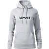 Camper nápis - Mikina dámská Cape s kapucí - XL ( Svetlosivý melír )