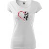 Nemecký ovčiak v srdci - Dámske tričko Pure - M ( Biela )