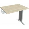 Hobis Pracovný stôl Flex, 80x75,5x60 cm, agát/kov