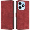 VSETKONAMOBIL 59368 STRIPE Peňaženkové puzdro s remienkom Tecno Spark 10 Pro červené
