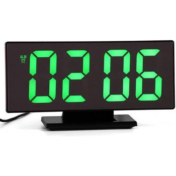 E-CLOCK DM847-3618L Elektronický LED budík, digitálne hodiny s LCD  displejom, dátumom a teplotou, zelená od 18,39 € - Heureka.sk