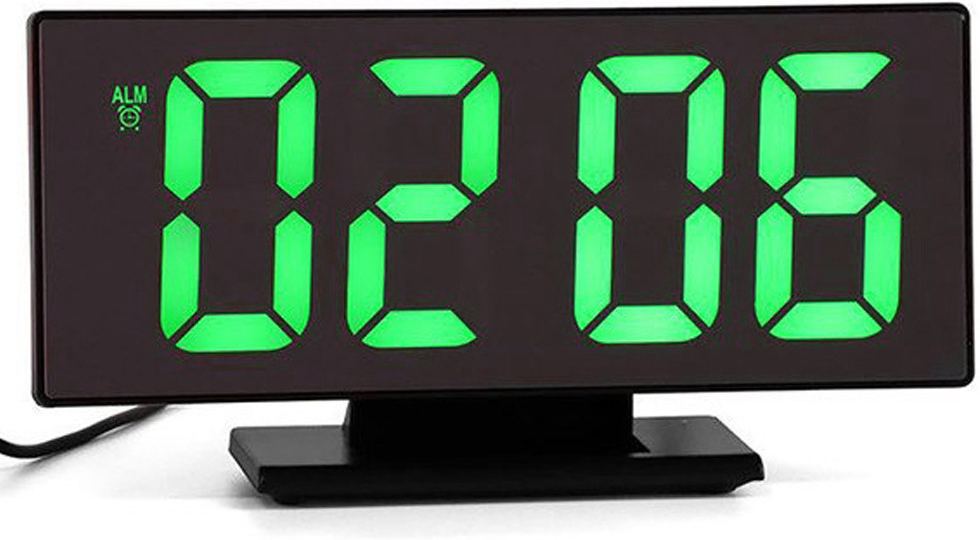 E-CLOCK DM847-3618L Elektronický LED budík, digitálne hodiny s LCD  displejom, dátumom a teplotou, zelená od 18,39 € - Heureka.sk