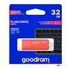 Goodram USB flash disk, USB 3.0, 32GB, UME3, oranžový, UME3-0320O0R11, USB A, s krytkou