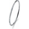 Náramok s krištáľmi Swarovski Oliver Weber Plain Steel