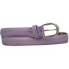 NovaKabelka.sk Cintura Sottile (2,4 cm) fialová dámsky kožený opasok čierna