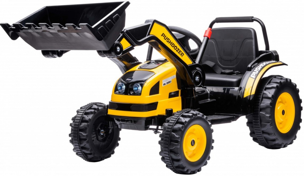 Mamido detský elektrický traktor s lopatou žlutá