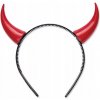 Čelenka s rohmi diabla malé červené unisex halloween