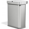 Simplehuman bezdotykový odpadkový kôš SENSOR 58 L hlasové ovládanie nerezová oceľ ST2047