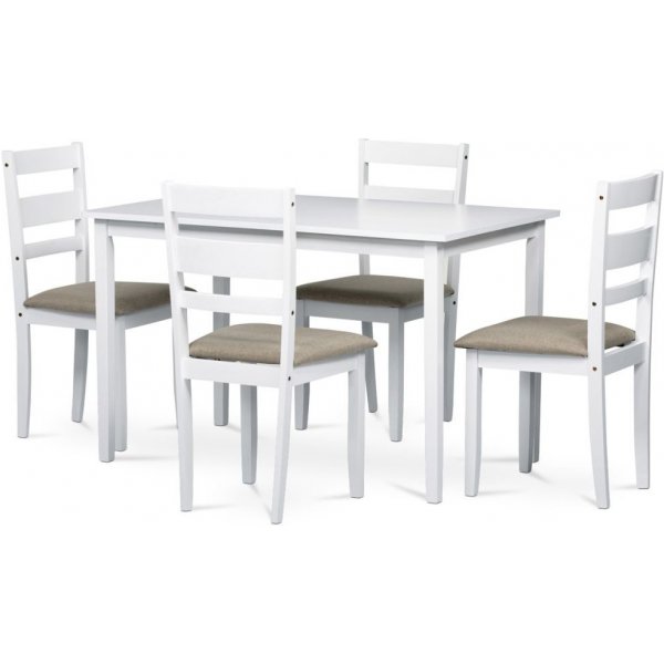Stôl AUTRONIC Jedálenský set AUT-6070 WT
