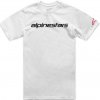 ALPINESTARS tričko LINEAR WORDMARK 2.0 CSF TEE white/red/black - S