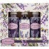 Bohemia Gifts & Cosmetics Levanduľa sprchový gél 50 ml + šampón 50 ml + pena 50 ml darčeková sada